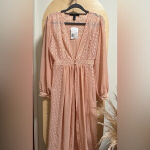 Sheer/ Lace Duster Jacket